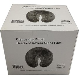 Therapist's Choice® Disposable Fitted Face Rest Covers, (50 pcs per box), Color: WHITE