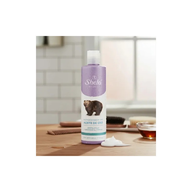 Pack 2 Acondicionadores Tipo Aceite De Oso 530ml Shelo Nabel