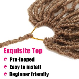 Soft Locs Crochet Hair 18Inch 6Packs Faux Locs Crochet Hair (18Inch of 6Packs, #27)