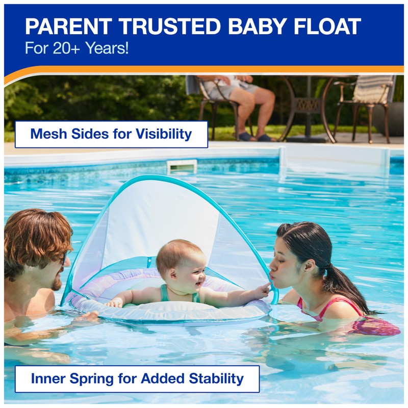SwimWays Shark Inflatable Sun Canopy for Kids 9-24 Months