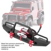 RC Car Front Bumper with Winch, Aluminum Alloy Front Bumper
