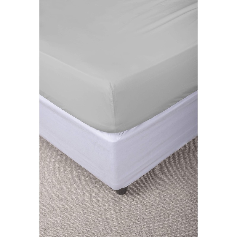 Max Color Bed Sheet 25 cm Corner, Light Grey, Single