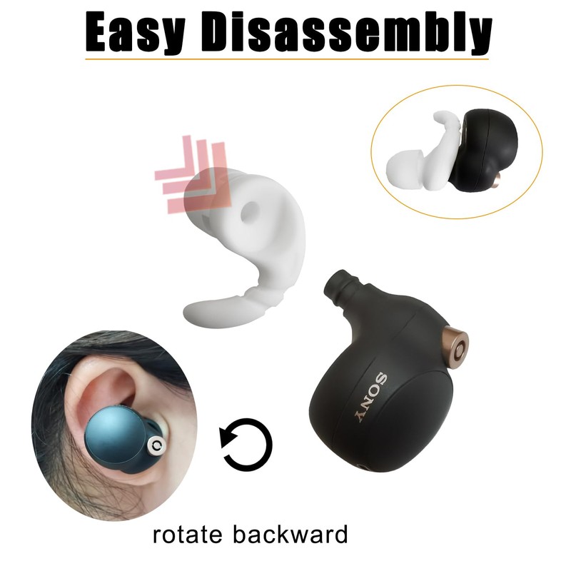 Anti-Slip Earbuds Ear Hooks Ear Tips for Sony Earbuds Replacement