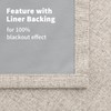 YoungsTex Oatmeal Linen Blackout Curtains 40 Inches Long for Kitchen