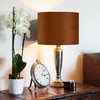 GO&SO 1 PCS Burnt Orange Velvet Drum Lamp Shade,Modern Replacement