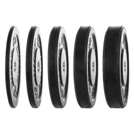 Lifeline Rubber Bumper Plate - Multiple Weight Options Black, 45 LBS