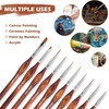 Golden Maple Miniature Model Paint Brushes-10pcs Micro Detail Paint Brush