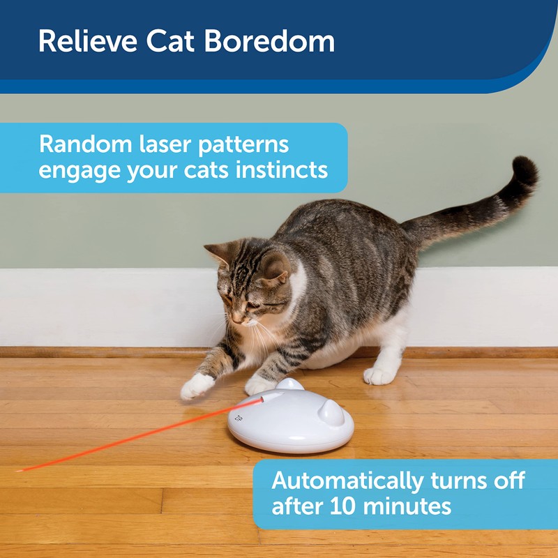 Petsafe Zip Automatic Laser Light, Interactive Playtime For Pets, White