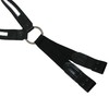 Boston Leather Leather Reflective Loop End Fireman Work Suspenders, Black