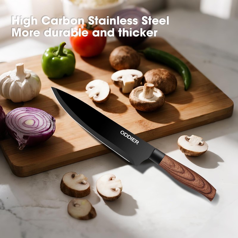 Knife Set, 8 Piece Kitchen Knife Set, Stainless Steel Knives