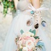 2 Pcs Wedding Bouquet Photo Charm DIY Pin Brooch Making