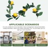 Zerodeko 1pc Simulation Lemon Rattan Summer Decor Lemon Hanging Rattan