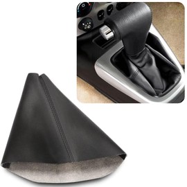 KBH - Funda para perilla de cambio de marcha de coche para Hummer H3 2005 2006 2007 2008 2009 2010 2011, tapicería de piel de vinilo, reemplazo de piel de cambio de polvo, color negro