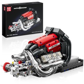 Mould King Formula One Engine Building Blocks, Motor Model Building Toys, Car Combustion Engine Sets, 10188 Creative STEM Kit for Adults 14+ (980PCS)