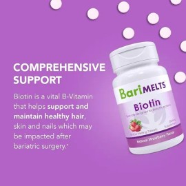 Barimelts Biotin 90 Fast Melting Tablet Sin Sabor