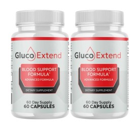 GlucoExtend 2-Pack Gluco Extend Blood Support, GlucoExtend Glyco Support - 120 Capsules