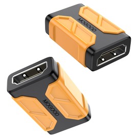 MOGOOD HDMI Koppler 8K, HDMI 2.1 Buchse auf Buchse Adapter, Unterstützung 3D 8K@60Hz/4K@120Hz UHD HDR eARC für Kino, Projektoren, TV, PC, Monitor, Spielkonsole, 2 Stück