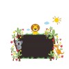 DaraBaby Vinil Decorativo Infantil Pizarron Con Animales Selva Sala