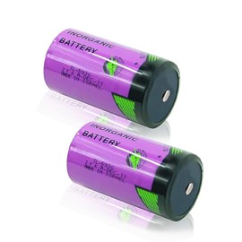 EVASEN (Pack of 2) 3.6V for Tadiran TL-5930 Battery 19000mAh Lithium-Thionyl Chloride (Li/SOCL2) Battery TL-5930 Series Size D