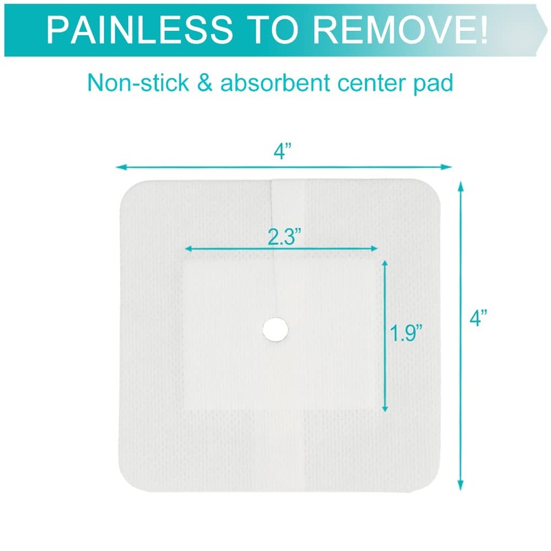 Feeding Tube Adhesive Wound Dressing Sponge Split Drain Bandage for