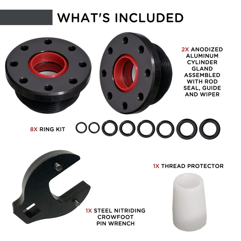 HS5157/HS5167 Hydraulic Cylinder Seal Kit with Pin Wrench - Compatible
