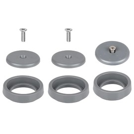 3 Pack Commercial Spray Valve Repair Kit for Most Commercial Sink Pre-Rinse Sprayer Spray Face Bumper and Screw Repair Part 1.42 GPM, Grey
