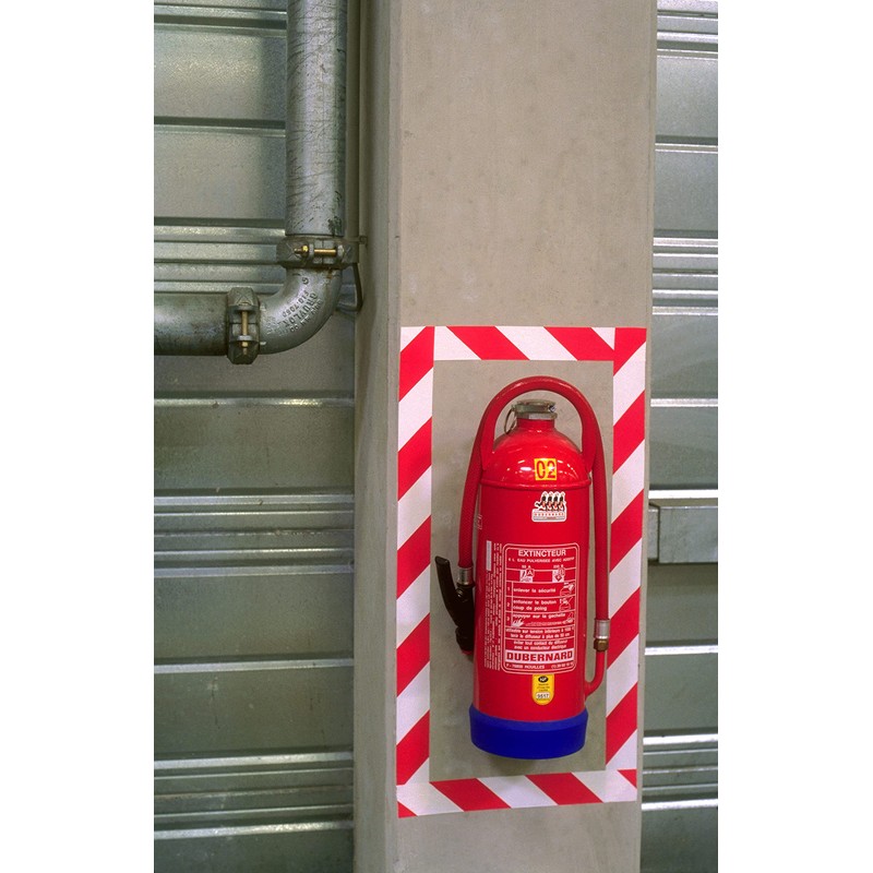 3M 3M 767i Gefahren-Markierungs-Klebeband, 50 mm x 33 m, Rot/Weiss