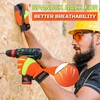 AIGEVTURE Hi-Vis Reflective Work Gloves Enhanced Visibility Impact Protection Safety