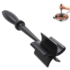 Masher and Chopper Heat Resistant Potato Masher Multifunctional Minced Meat Meat Chopper Durable Chopper for Stirring Minced Meat Hamburgers Vegetables Turkey Companionable Black