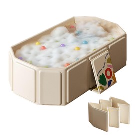 Toddler Bath Tub for Shower, Portable Baby Bathtub, Foldable Kids Bathtub – Portable, Travel & Shower Ready, Easy to Clean, Sturdy & Thick, Fits Ages 1-3