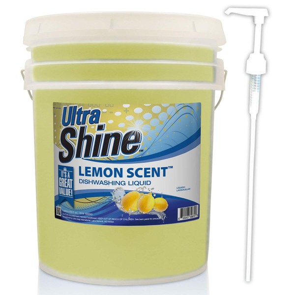 Ultra Shine Lemon Dishwashing Soap 5 gallons (640 oz)