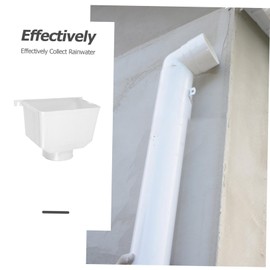 OSALADI Downspout Diverter for Rainwater Collection Easy Install PVC Gutter Adapter Efficient Drainage for Outdoor Use