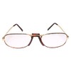 Rectangle Gold Frame Old School True Vintage 80s 90s Reader