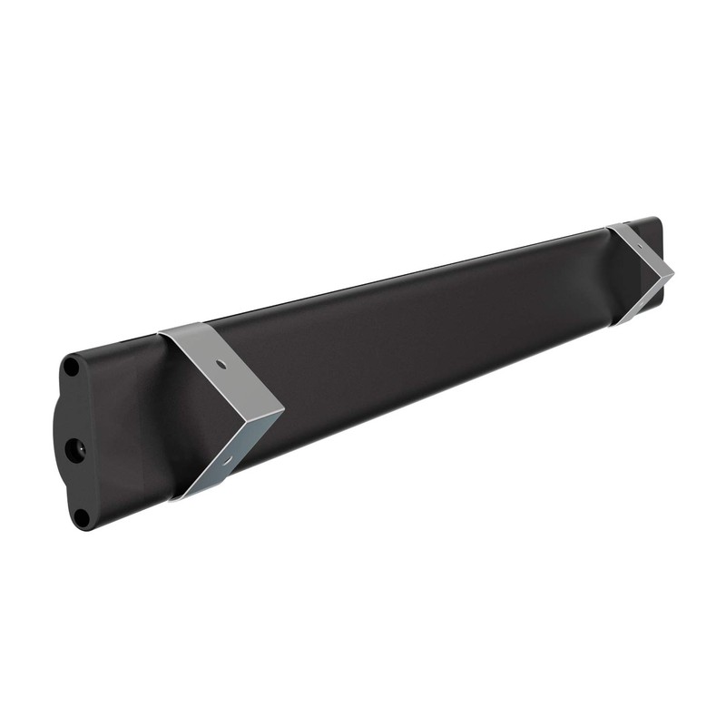 ledscom.de Siris LED Under-Unit Light Matt Black Corner Mounting Flat