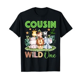 Cousin Of The Wild One 1st Birthday Safari Family Matching T-Shirt