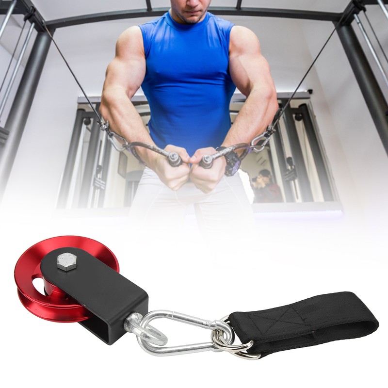 Cable Gym Fitness Pulley Small Hanging Pulley 360 Degree Rotating