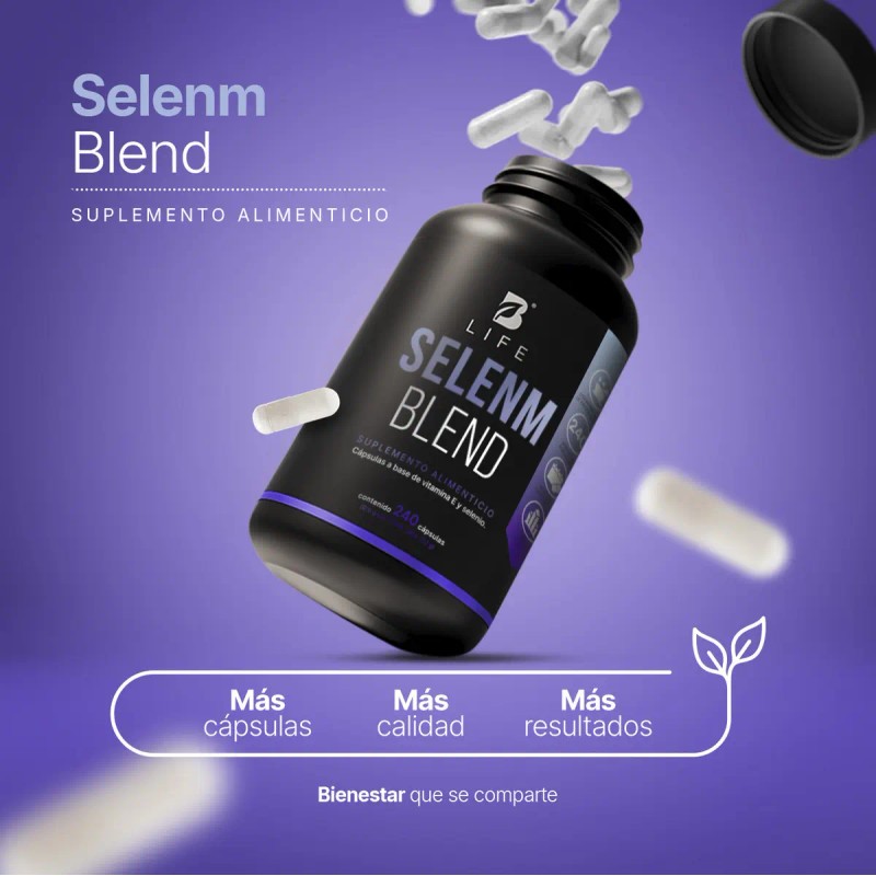 Selenio Vitamina 240 Cápsulas 500 Antioxidantes Protección Celular Bienestar Diario