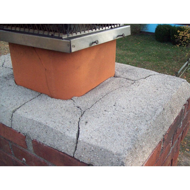ChimneyRx 300026 Trowelable Chimney Crown Repair – Elastomeric & Waterproof