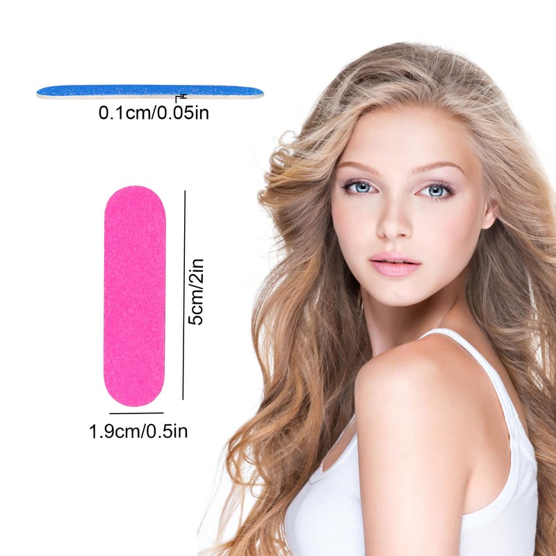 100PCS Nail File Set Disposable Mini Nail File 180/240 Professional