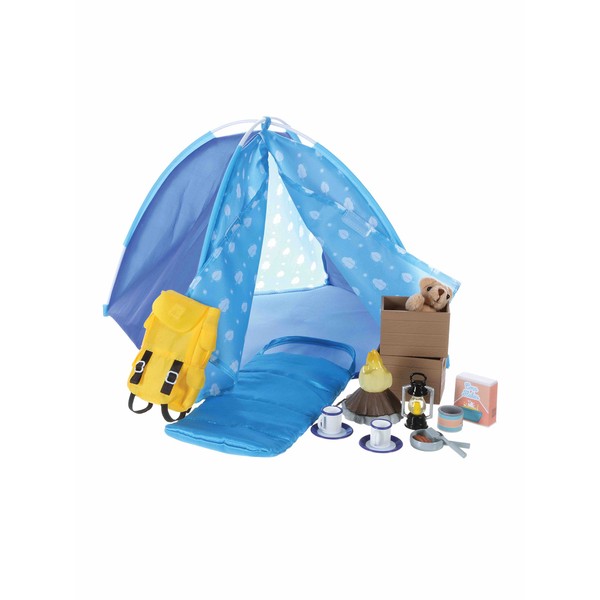Lottie Dolls Camping Playset | Doll Camping Toys for Girls & Boys | Toy Campfire Doll Camping Accessories | Boy & Girl Camping Toys