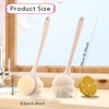 2-Pack Pink Double Sided Bath Brush with Soft Bristles and