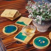 FUNSHOWCASE Juego de posavasos de madera de resina epoxi, kit