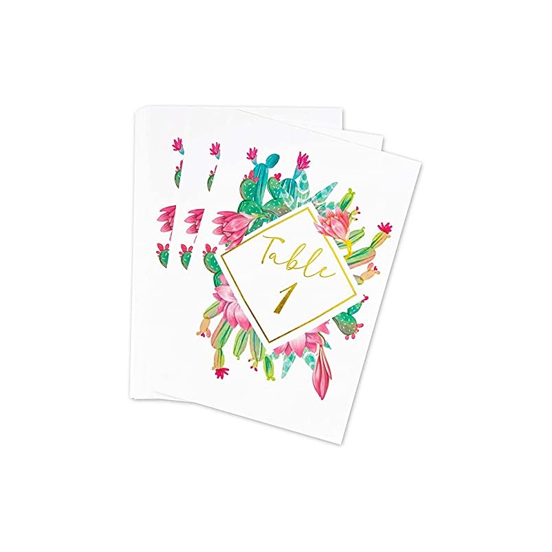 Números de mesa de boda suculentos, 1 – 25, decoración