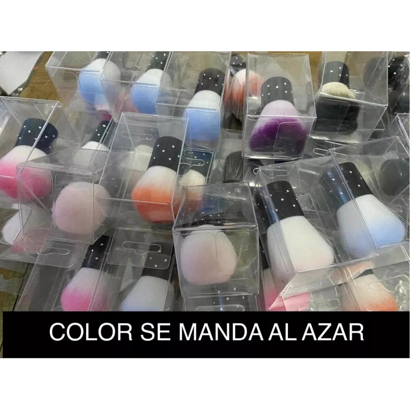 Fix Brocha Maquillaje Redonda Base Plana Diamantada