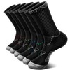 BULLIANT Men's Socks, 6 Pairs, Running Socks, Sporty Crew Socks,