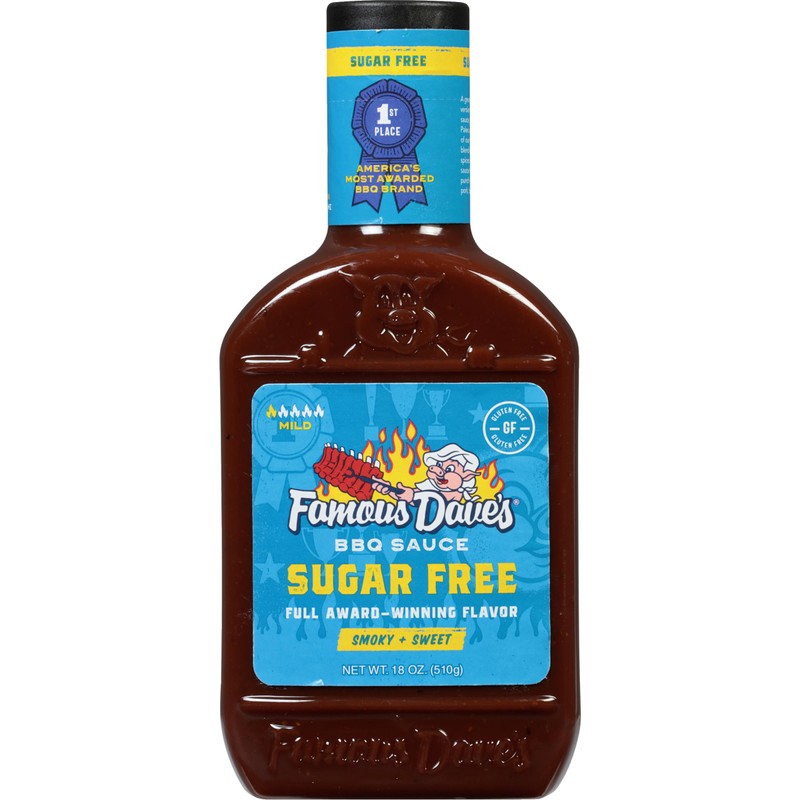 Famous Dave's - 2 pck, Sugar Free BBQ Sauce (36