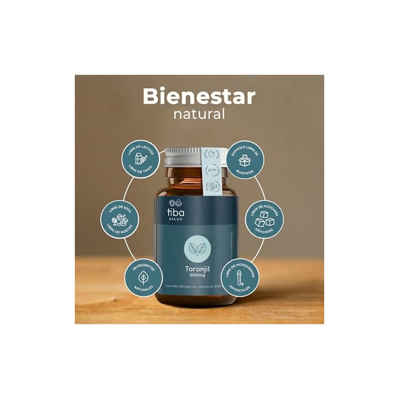 Toronjil 500 mg Relajación y Equilibrio Emocional TIBA SALUD
