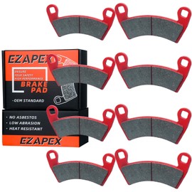 Upgraded Brake Pads Front and Rear Compatible with Polaris Ranger XP 1000 2018-2023 General 1000 EPS 2016-2023 Ranger Crew XP 1000 RZR 4 900 S4 1000 4 Sets Ceramic OE 2205949