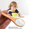 30pcs Mini Handmade Wooden Spoon Small Wood Children Spoons Ice-Cream