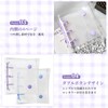 happykau Sticker Pad 3 Holes Mini Binder 4 Pages Inside